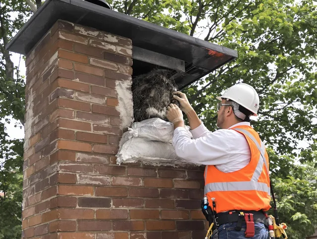 Humane removal of debris and animals by East Cleveland Chimney Sweep in East Cleveland, OH
