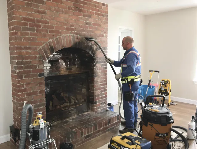 East Cleveland Chimney Sweep expert performing detailed chimney sweep in East Cleveland, OH