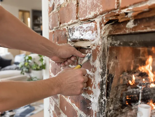 Routine fireplace repair by East Cleveland Chimney Sweep in East Cleveland, OH