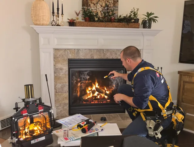 Safety-focused fireplace inspection by East Cleveland Chimney Sweep in East Cleveland, OH