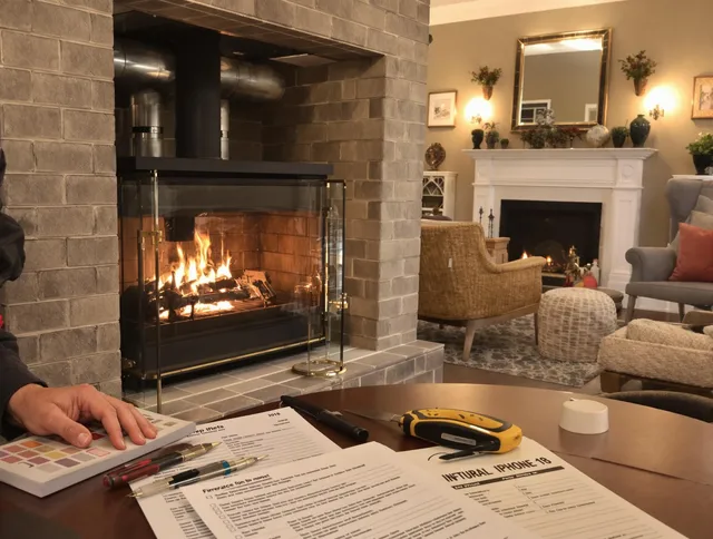 East Cleveland Chimney Sweep verifying fireplace safety measures in East Cleveland, OH